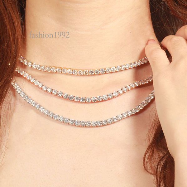 Fancy Tennis Chain Premium Custom Jewelry 14K White/Yellow/Rose Gold 4Mm Round Moissanite Tennis Chain
Fancy Tennis Chain Premium Custom Jewelry 14K White/Yellow/Rose Gold 4Mm Round Moissanite Tennis Chain