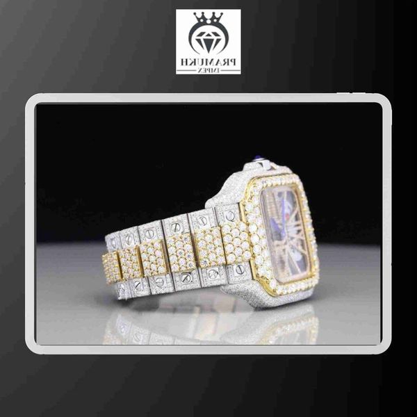 vvs moissanite diamond watch men hip hop diamond watch stainls steel automatic luxury dign antique timepiece, Silver
vvs moissanite diamond watch men hip hop diamond watch stainls steel automatic luxury dign antique timepiece, Silver