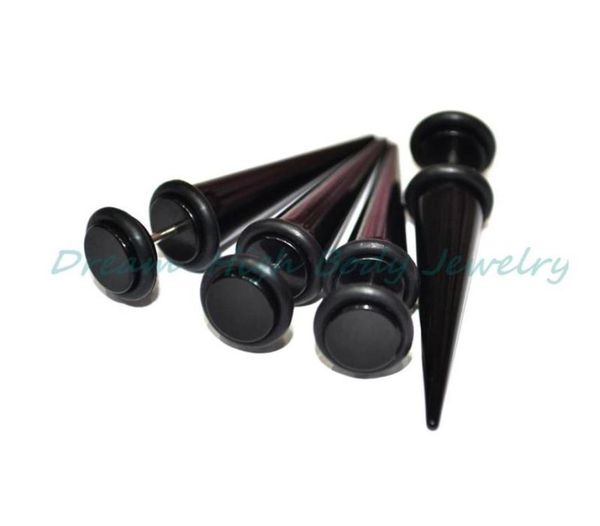 fake ear taper cheater illusion plug earring stretcher stretching expander kit black uv acrylic6181453, Slivery;golden
fake ear taper cheater illusion plug earring stretcher stretching expander kit black uv acrylic6181453, Slivery;golden