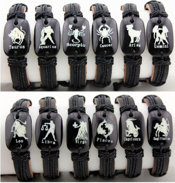 whole 12pcs hemp leather bracelet men constellations bracelet women 12 zodiac horoscope signs bracelets male bracelets bangl3873250, Black
whole 12pcs hemp leather bracelet men constellations bracelet women 12 zodiac horoscope signs bracelets male bracelets bangl3873250, Black