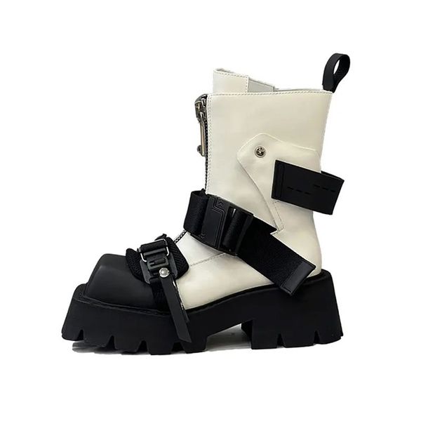new boots women thick bottom zipper designer shoes for women fashion belt buckle short botines autumn winter ankle boots for girls party sho, Black
new boots women thick bottom zipper designer shoes for women fashion belt buckle short botines autumn winter ankle boots for girls party sho, Black