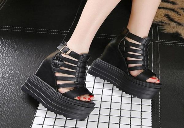 slippers 15cm super high heel hollow fish mouth women039s shoes wedge sandals thick bottom sponge cake rome summer style2057679, Black
slippers 15cm super high heel hollow fish mouth women039s shoes wedge sandals thick bottom sponge cake rome summer style2057679, Black