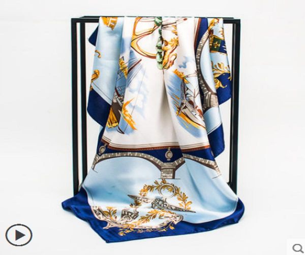 luxury 90x90cm square scarves for women multi color whole fashion scarf shawls wraps hijabs headband hairband 2030085, Blue;gray
luxury 90x90cm square scarves for women multi color whole fashion scarf shawls wraps hijabs headband hairband 2030085, Blue;gray