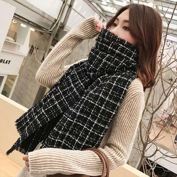 japanese plaid scarf for women autumn and winter korean style soft girl thick student ins large shawl, Blue;gray
japanese plaid scarf for women autumn and winter korean style soft girl thick student ins large shawl, Blue;gray