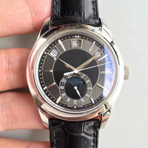 km factory produces cal.324s, a multi-functional men's mechanical watch with a steel case and a leather strap with a double-sided sapph, Slivery;brown
km factory produces cal.324s, a multi-functional men's mechanical watch with a steel case and a leather strap with a double-sided sapph, Slivery;brown