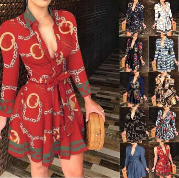 casual shirt dresses women lace up button down chain printed lapel neck blouse party designer dress bandage dress 3xl plus size lady fall cl, Black;gray
casual shirt dresses women lace up button down chain printed lapel neck blouse party designer dress bandage dress 3xl plus size lady fall cl, Black;gray