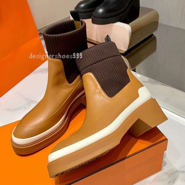 full grain leather mid heel thick sole ankle boots striped elastic warmth lycra slip-on combat boots women's outdoor shoes luxury desig, Black
full grain leather mid heel thick sole ankle boots striped elastic warmth lycra slip-on combat boots women's outdoor shoes luxury desig, Black