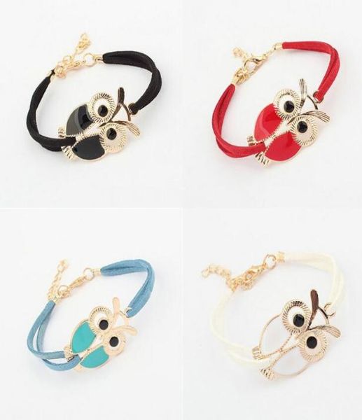 fashion jewelry women039s leather bracelet owl pendant bracelets s2107353238, Golden;silver
fashion jewelry women039s leather bracelet owl pendant bracelets s2107353238, Golden;silver