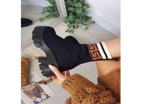 2021 autumn winter new couple socks shoes women thicksoled casual large size net red knitted short boots women botas de mujer y118664623, Black
2021 autumn winter new couple socks shoes women thicksoled casual large size net red knitted short boots women botas de mujer y118664623, Black