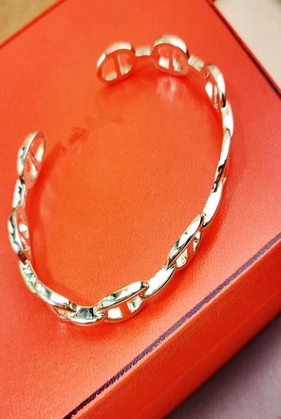 h simple silver bracelet 925 sterling silver suitable for wrist 1518cm original lettering9886838, Black
h simple silver bracelet 925 sterling silver suitable for wrist 1518cm original lettering9886838, Black