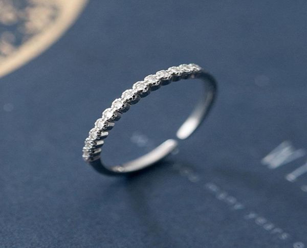925 sterling silver thin fashion simple tiny cubic zirconia stones opening ring lady jewelry birthday present women adjustable siz7652865
925 sterling silver thin fashion simple tiny cubic zirconia stones opening ring lady jewelry birthday present women adjustable siz7652865
