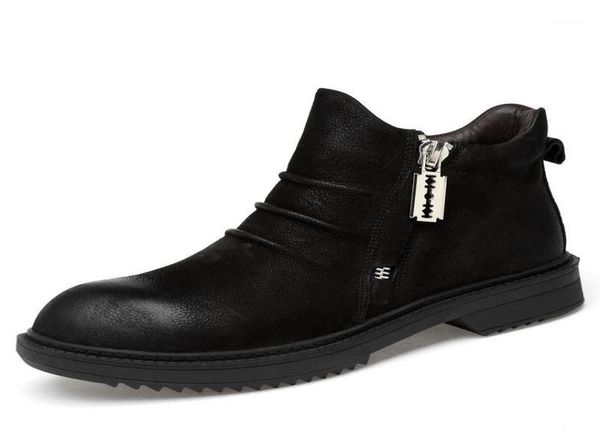youki man boots zipper autumn men shoes genuine leather male ankle boot casual walking footwear14504950, Black
youki man boots zipper autumn men shoes genuine leather male ankle boot casual walking footwear14504950, Black