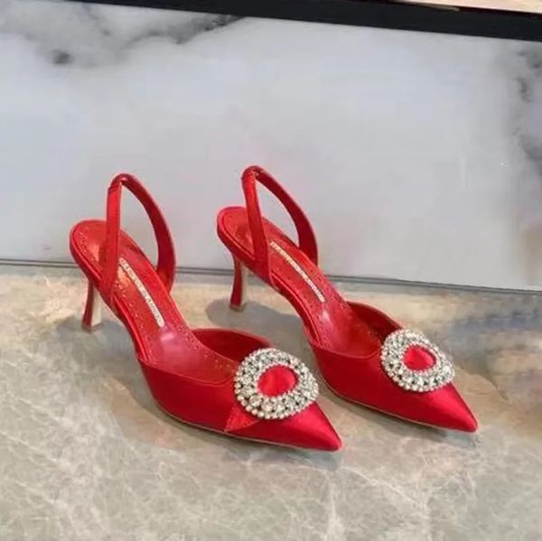 rear sling hardware buckle decoration dress shoe pumps women's sandals silk fabric pointed toes stiletto evening shoes luxury designers, Black
rear sling hardware buckle decoration dress shoe pumps women's sandals silk fabric pointed toes stiletto evening shoes luxury designers, Black