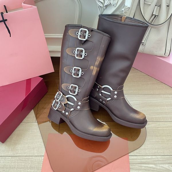 designer moto buckle biker boots belt buckle trim womens knee tall ankle booties logo shoes mius brown black vintage cowboy round toe chunky
designer moto buckle biker boots belt buckle trim womens knee tall ankle booties logo shoes mius brown black vintage cowboy round toe chunky