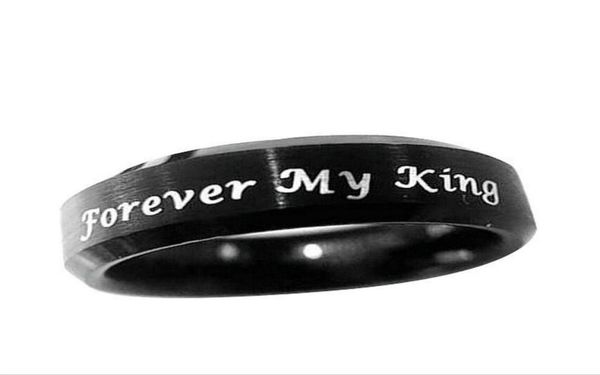 fashion stainless steel alway my queen forever my king letter jewelry accessories women men wedding couple rings1725267, Silver
fashion stainless steel alway my queen forever my king letter jewelry accessories women men wedding couple rings1725267, Silver