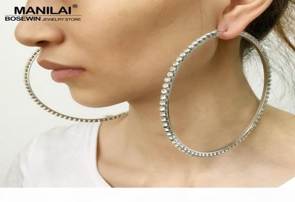 whole manilai luxury 100mm diameter big crystal hoop earrings statement jewelry rhinestones earrings for women wedding brincos3787146, Golden;silver
whole manilai luxury 100mm diameter big crystal hoop earrings statement jewelry rhinestones earrings for women wedding brincos3787146, Golden;silver
