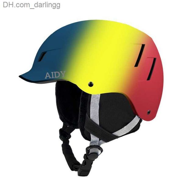 Image of Cycling Helmets Professional Snowboard Ski Helmets Warm Breathable Women Men Indoor Outdoor Ski Activities Snow Helmet High Quality ABS Helmet Q230907