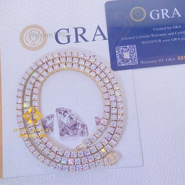 Customized 10K Real Yellow Gold Iced Out Jewelry Hip Hop Chain Gra Certificates 4Mm Vvs Moissanite Cluster Tennis Chain Necklace
Customized 10K Real Yellow Gold Iced Out Jewelry Hip Hop Chain Gra Certificates 4Mm Vvs Moissanite Cluster Tennis Chain Necklace