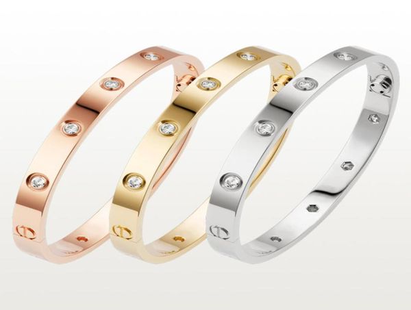 love screw bracelet designer bracelets 10 diamonds bangle luxury jewelry accessories titanium steel alloy goldplated never fade n1317473, Black
love screw bracelet designer bracelets 10 diamonds bangle luxury jewelry accessories titanium steel alloy goldplated never fade n1317473, Black