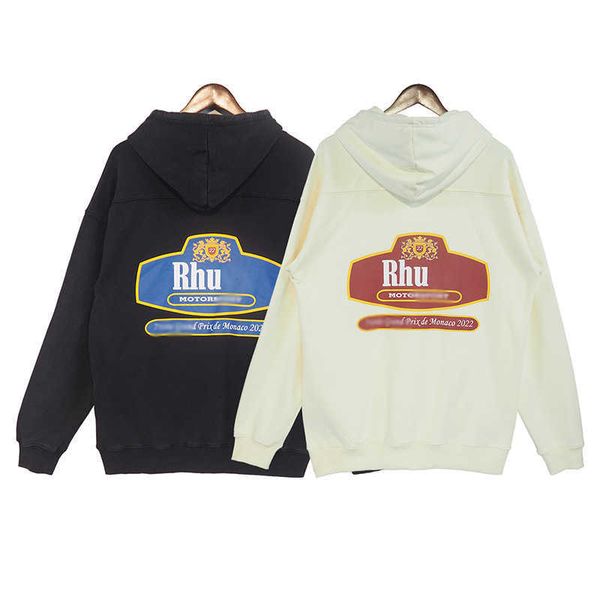 american style autumn new navy 360g wash terry rhude printed hooded pullover for men, Black
american style autumn new navy 360g wash terry rhude printed hooded pullover for men, Black