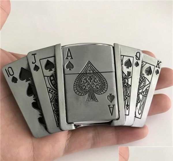 buckles retail new spades 10jqka playing cards kerosene lighter cowboys belt buckle with metal men accessories fit 4cm wide belt281878735, Slivery;black
buckles retail new spades 10jqka playing cards kerosene lighter cowboys belt buckle with metal men accessories fit 4cm wide belt281878735, Slivery;black