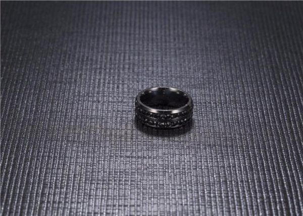 2018 new fashion men039s ring black crystal ring titanium steel fulldrill double row circle diamond wedding ring858847546138354689686, Silver
2018 new fashion men039s ring black crystal ring titanium steel fulldrill double row circle diamond wedding ring858847546138354689686, Silver