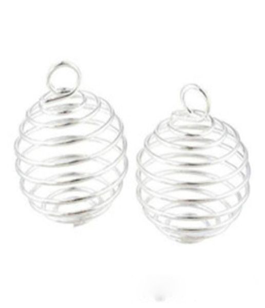 100pcslot silver plated spiral bead cages charms pendants findings 9x13mm jewelrymaking diy2863644, Bronze;silver
100pcslot silver plated spiral bead cages charms pendants findings 9x13mm jewelrymaking diy2863644, Bronze;silver