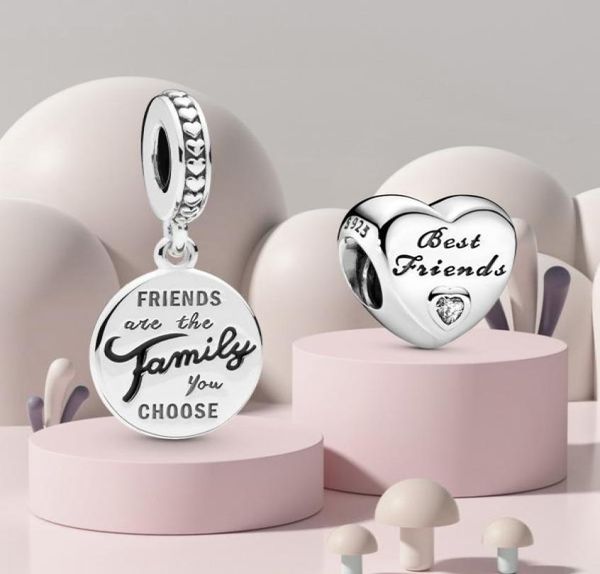 925 silver fit charm 925 bracelet friends are family dangle charms set pendant diy fine beads jewelry7175624, Bronze;silver
925 silver fit charm 925 bracelet friends are family dangle charms set pendant diy fine beads jewelry7175624, Bronze;silver
