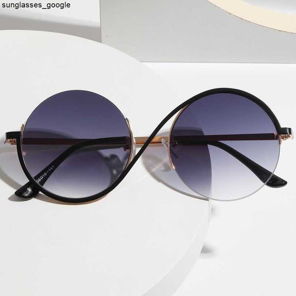 fashion half-frame sunglasses 2022 trend large frame round women's individuality net red sunglasses 3579npub, White;black
fashion half-frame sunglasses 2022 trend large frame round women's individuality net red sunglasses 3579npub, White;black