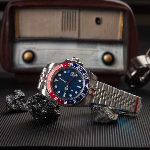 For men luxury watch Sprite ring black dial 41 mm stainless steel 904 L round time mark luminous full-automatic mechanical watch
For men luxury watch Sprite ring black dial 41 mm stainless steel 904 L round time mark luminous full-automatic mechanical watch