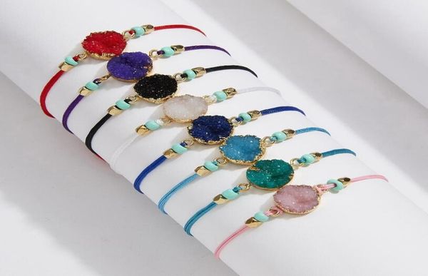 handmade druzy resin stone bracelet make a wish card wax rope braided bracelets bangles with rice bead for women girls summer beac1990073, Golden;silver
handmade druzy resin stone bracelet make a wish card wax rope braided bracelets bangles with rice bead for women girls summer beac1990073, Golden;silver
