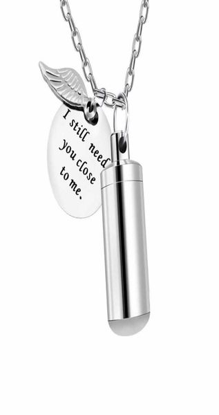 fashion stainless pendants steel jewelry i still need you close me urn necklace for ashes memorial keepsake cremation penda6554310, Silver
fashion stainless pendants steel jewelry i still need you close me urn necklace for ashes memorial keepsake cremation penda6554310, Silver