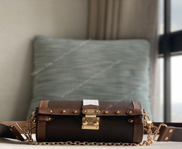 cross body bag papillon trunk chain designer luxury leather shoulder crossbody semihard baguette l0326832302, Red;black
cross body bag papillon trunk chain designer luxury leather shoulder crossbody semihard baguette l0326832302, Red;black