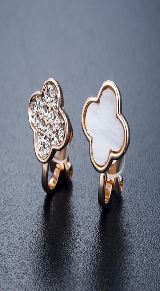 fashion clover design clip earings for non pierced ears jewelry wedding party accessories with cubic zirconia6234902, Silver
fashion clover design clip earings for non pierced ears jewelry wedding party accessories with cubic zirconia6234902, Silver