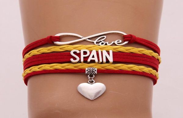 infinity love spain bracelets bangles heart charm braided leather bracelet wrist jewelry for women men drop 1368730, Golden;silver
infinity love spain bracelets bangles heart charm braided leather bracelet wrist jewelry for women men drop 1368730, Golden;silver