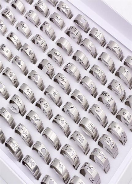 100 pcs fashion hollow silver color stainless steel band rings for men womens mix animal love jesus etc style size 17mm to 21mm3567425597
100 pcs fashion hollow silver color stainless steel band rings for men womens mix animal love jesus etc style size 17mm to 21mm3567425597