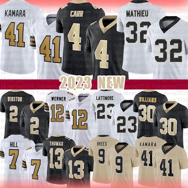 4 derek carr 41 alvin kamara football jersey new orleanses saints tyrann mathieu jameis winston chris olave marshon lattimore jamaal william, Black;red
4 derek carr 41 alvin kamara football jersey new orleanses saints tyrann mathieu jameis winston chris olave marshon lattimore jamaal william, Black;red