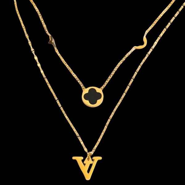 women classical luxury designer necklace choker pendant chain 18k gold plated stainless steel letter necklaces wedding jewelry accessories 2, Silver
women classical luxury designer necklace choker pendant chain 18k gold plated stainless steel letter necklaces wedding jewelry accessories 2, Silver