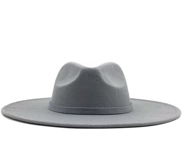 wide brim fedora hat for women solid color wool felt hat for men autumn winter panama gamble gray jazz cap7300965, Blue;gray
wide brim fedora hat for women solid color wool felt hat for men autumn winter panama gamble gray jazz cap7300965, Blue;gray
