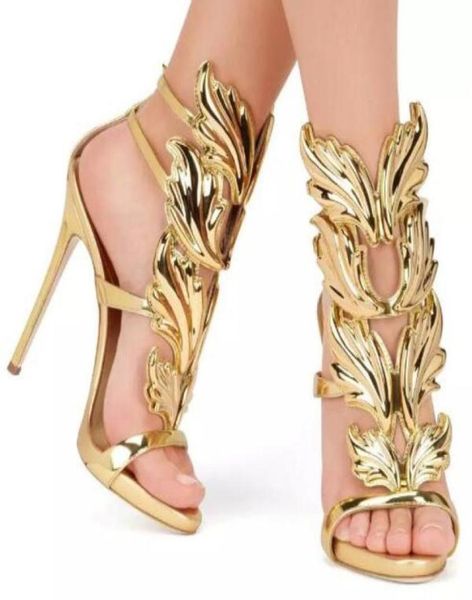 gold silver red gladiators woman wing leaf sandals summer shoes genuine leather wedding party shoes stiletto buckle high heels pum1232277, Black
gold silver red gladiators woman wing leaf sandals summer shoes genuine leather wedding party shoes stiletto buckle high heels pum1232277, Black