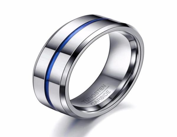 8mm thin blue line men custom logo tungsten ring wedding band jewelry59254715896028, Silver
8mm thin blue line men custom logo tungsten ring wedding band jewelry59254715896028, Silver