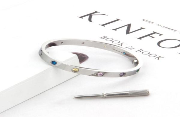 16 19 couple bracelet bangle women men colorful stone screw bracelets gold silver rose jewelry for lover with velvet bag4416264, Black
16 19 couple bracelet bangle women men colorful stone screw bracelets gold silver rose jewelry for lover with velvet bag4416264, Black