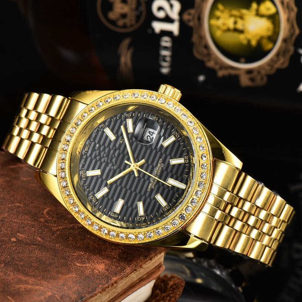luxury designer watch quartz style lao jia diary diamond ring men's steel band, Slivery;golden
luxury designer watch quartz style lao jia diary diamond ring men's steel band, Slivery;golden