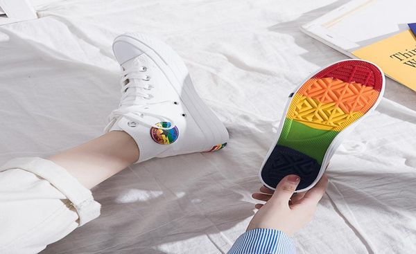 high rainbow canvas shoes 2021 korean fashion female students small white shoes students casual shoes1786398, Black
high rainbow canvas shoes 2021 korean fashion female students small white shoes students casual shoes1786398, Black