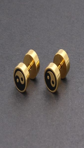 goldsilver barbell titanium steel yinyang tai chi men stud earrings punk ear stud male jewelry earings for friend7255149, Golden;silver
goldsilver barbell titanium steel yinyang tai chi men stud earrings punk ear stud male jewelry earings for friend7255149, Golden;silver