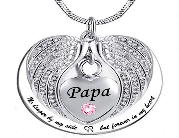 papa angel wing urn necklace for ashes heart cremation memorial keepsake pendant necklace jewelry with fill kit and gift8512687, Silver
papa angel wing urn necklace for ashes heart cremation memorial keepsake pendant necklace jewelry with fill kit and gift8512687, Silver