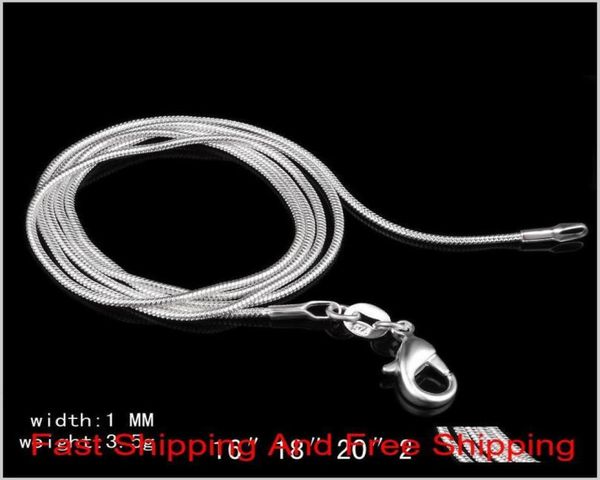 925 sterling silver plated chain necklaces for woman lobster clasps smooth chain statement jewelry size 1mm 16 18 20 22 24 inch5643219 
925 sterling silver plated chain necklaces for woman lobster clasps smooth chain statement jewelry size 1mm 16 18 20 22 24 inch5643219