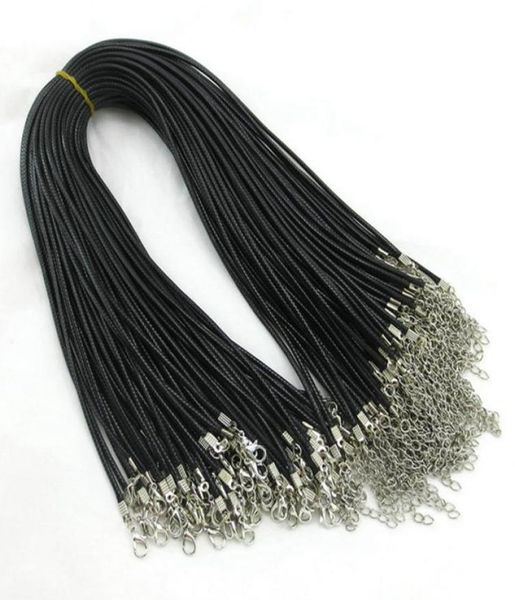 epack 100pcs 2mm black wax chains leather necklace beading cord string rope wire 45cm+5cm extender chain with lobster clasp diy3441067, White;red
epack 100pcs 2mm black wax chains leather necklace beading cord string rope wire 45cm+5cm extender chain with lobster clasp diy3441067, White;red