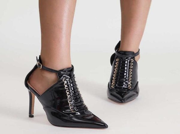 12cm women patent leather ankle boots designer lace up high heels ladies pointed toe stilettos autumn black shoes bota feminina y11190799
12cm women patent leather ankle boots designer lace up high heels ladies pointed toe stilettos autumn black shoes bota feminina y11190799