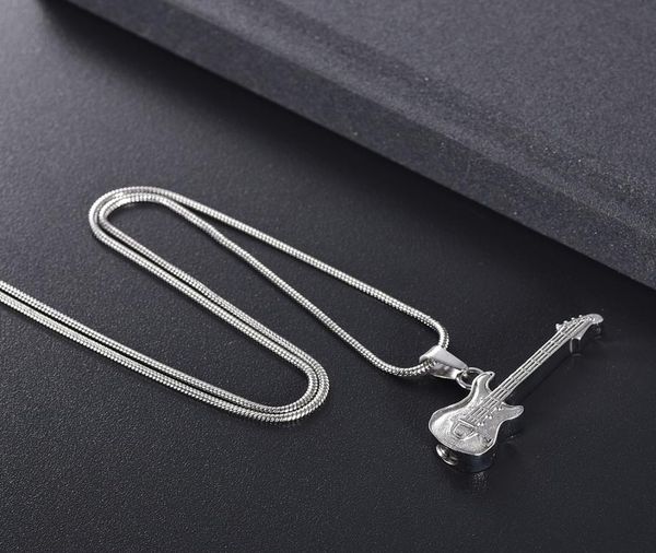 h11728 silver electronic guitar cremation jewelry for ashes pendant engravable stainless steel memorial urn necklace for women 1493836
h11728 silver electronic guitar cremation jewelry for ashes pendant engravable stainless steel memorial urn necklace for women 1493836